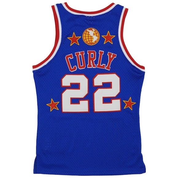 Curly Neal Harlem Globetrotters Rings & Crwns Throwback Swingman Jersey - Royal - Picture 3 of 3
